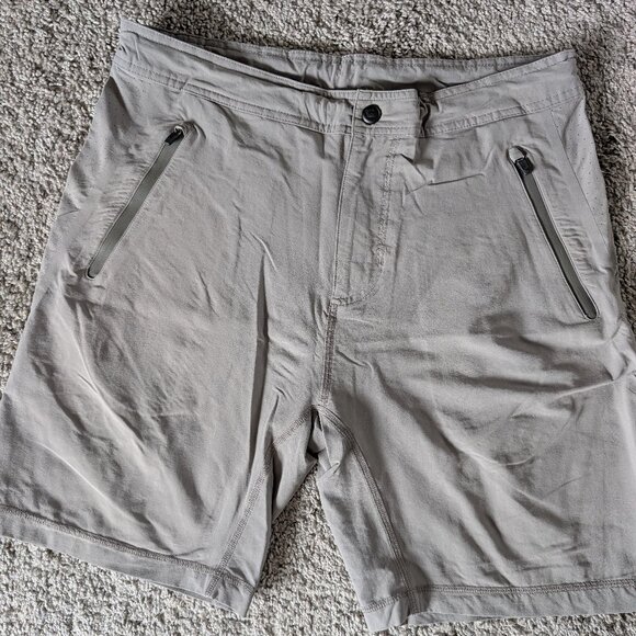 Mack Weldon 4-Way Active Short - Size Medium - No Liner - 7.5" - Grey - Picture 1 of 5